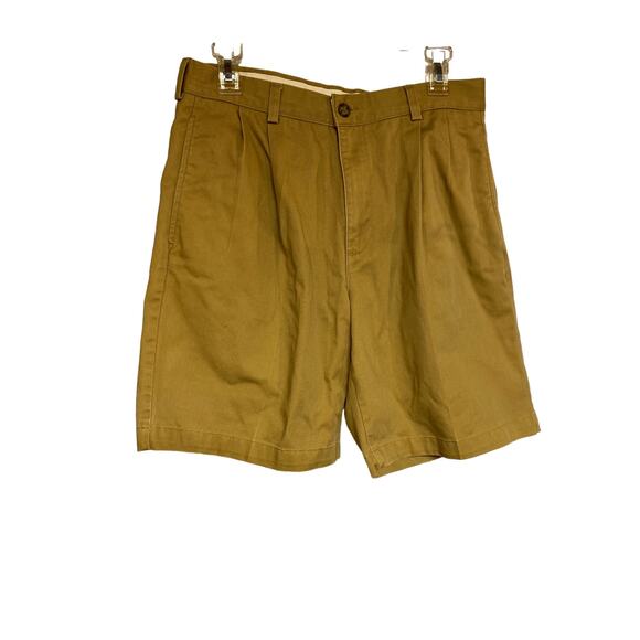 L.L. Bean Men's Size 31 Natural Fit Shorts Tan Stretch Athletic Cotton Pockets - Picture 1 of 5